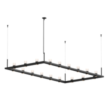 Sonneman 20QKR48C - 4&#39; x 8&#39; Rectangle LED Pendant Etched Cylinder Uplight Trim