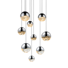  2916.01-AST - 9-Light Round Assorted LED Pendant