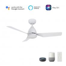 Carro USA VS443N2-L12-W1-1 - Roque 44&#39;&#39; Smart Ceiling Fan with Remote, Light Kit Included?Works with Google Assistant and