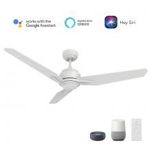 Carro USA VS483J3-L11-W1-1 - Tracer 48&#39;&#39; Smart Ceiling Fan with Remote, Light Kit Included?Works with Google Assistant an