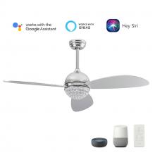 Carro USA VS523Q3-L12-SC-1 - Coren 52&#39;&#39; Smart Ceiling Fan with Remote, Light Kit Included?Works with Google Assistant and