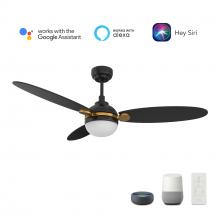 Carro USA VS523Q4-L12-B2-1G - Pearla 52&#39;&#39; Smart Ceiling Fan with Remote, Light Kit Included?Works with Google Assistant an