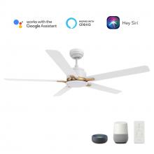 Carro USA VS525J-L12-W1-1G - Espear 52&#39;&#39; Smart Ceiling Fan with Remote, Light Kit Included?Works with Google Assistant an