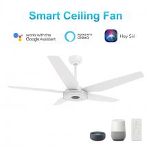  VS525S-L13-W1-1 - Elira 52-inch Indoor/Outdoor Smart Ceiling Fan, Dimmable LED Light Kit & Remote Control, Works with