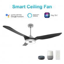  VS563F-L13-S2-1 - Fletcher 56-inch Indoor/Outdoor Smart Ceiling Fan, Dimmable LED Light Kit & Remote Control, Works wi