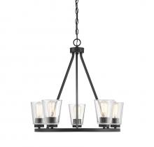  1-1021-5-89 - Calhoun 5-Light Chandelier in Matte Black