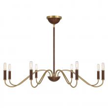  1-2748-8-322 - Abeline 8-Light Chandelier in Warm Brass