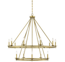  1-312-15-322 - Middleton 15-Light Chandelier in Warm Brass