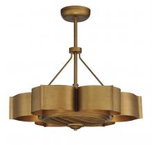 Savoy House 39-FD-125-54 - Stockholm 6-Light Fan D&#39;Lier in  Gold Patina