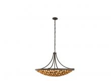 Savoy House 7-9351-8-46 - Ventura 8-Light Pendant in Matte Black and Gold