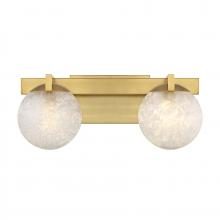  8-1017-2-322 - Darien 2-Light Bathroom Vanity Light in Warm Brass