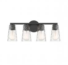  8-2603-4-BK - Gordon 4-Light Bathroom Vanity Light in Matte Black