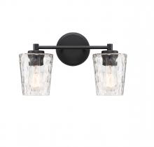  8-5606-2-BK - Ballas 2-Light Bathroom Vanity Light in Matte Black