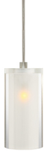  PD221CRBZL2M - Pendant Crystal Cylinder Clear Bronze LED G4 JC 2W 110lm Monopoint