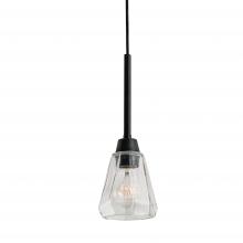  8284-ADB-CL - Arctic 1-Light Vanity Pendant - Acid Dipped Black