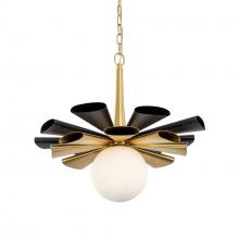  372P01LMBFG - Daphne 1-Lt Large Pendant - Matte Black/French Gold