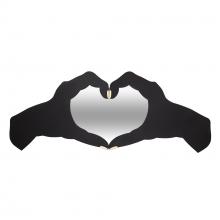  407MI09MBFG - Loving Hands 60x24   Wall Mirror - Matte Black/French Gold