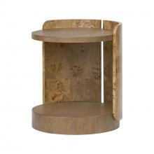  514TE20A - McKinney Side Table - Mushroom Oak/Mappa Burl