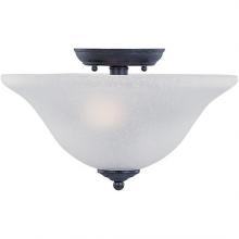 Maxim 8890CS - Two Light Country Stone Bowl Flush Mount