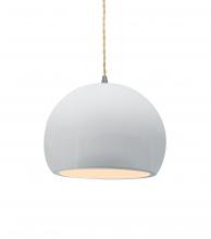  CER-6530-WTWT-NCKL-BEIG-TWST-LED1-700 - Small Globe LED Pendant