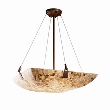 Justice Design Group ALR-9642-25-DBRZ - 24&#34; Pendant Bowl w/ Tapered Clips