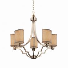  FAB-8500-30-CREM-NCKL - Argyle 5-Light Chandelier