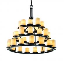  CNDL-8712-10-CREM-DBRZ - Dakota 36-Light 3-Tier Ring Chandelier