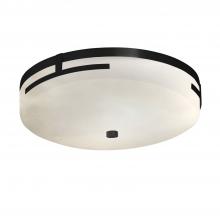 Justice Design Group CLD-8995-MBLK - Atlas 16&#34; LED Round Flush-Mount