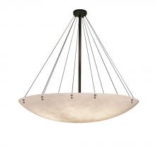 Justice Design Group CLD-9668-35-DBRZ-F1-LED12-12000 - 72&#34; Round LED Pendant Bowl w/ Finials