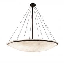Justice Design Group CLD-9698-35-DBRZ-LED12-12000 - 72&#34; LED Pendant Bowl w/ Ring