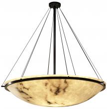 Justice Design Group FAL-9697-35-DBRZ - 48" Round Pendant Bowl w/ Ring