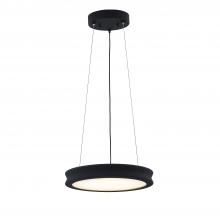  FSN-4191-OPAL-MBTX - Bevel 12" LED Pendant