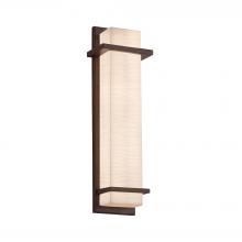 Justice Design Group PNA-7614W-WAVE-DBRZ - Monolith 20&#34; LED Outdoor/Indoor Wall Sconce