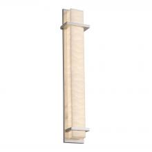 Justice Design Group PNA-7617W-WAVE-NCKL - Monolith 48&#34; ADA LED Outdoor/Indoor Wall Sconce