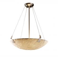 Justice Design Group PNA-9642-35-BMBO-NCKL - 24&#34; Pendant Bowl w/ Tapered Clips