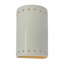  CER-0990W-MTGD-LED1-1000 - Small LED Cylinder w/ Perfs - Closed Top (Outdoor)