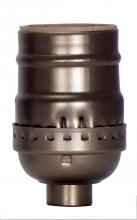  80/2250 - Short Keyless Socket; 1/8 IPS; Aluminum; Antique Brass Finish; 660W; 250V