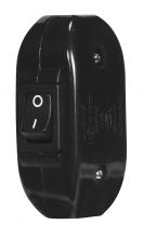  80/2496 - Heavy Duty Feed Thru Switch; Black; 6A; 120V