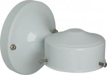 Satco Products Inc. 90/1085 - 3-1/4&#34; Wired Wall Bracket; White Finish; Includes Hardware; 60W Max