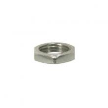  90/187 - Steel Locknut; 1/8 IP; 1/2" Hexagon; 1/8" Thick; Unfinished