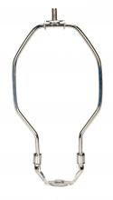  90/2001 - Heavy Duty Harp; Polished Nickel Finish; 8" Height; 1/8 IP Saddle; 1/4-27 Thread; 125 Carton