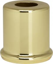  90/2277 - Steel Spacer; 7/16" Hole; 1" Height; 7/8" Diameter; 1" Base Diameter; Brass Plated