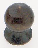  90/651 - Brass Pear Knob; 8/32; Antique Brass Finish