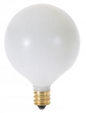  A3924 - 15 Watt G16 1/2 Incandescent; Satin White; 2500 Average rated hours; 83 Lumens; Candelabra base; 130