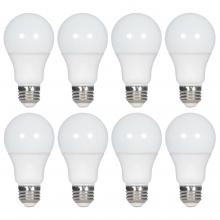  S11460 - 9 Watt A19 LED; 2700K; Non-Dimmable; E26; 80 CRI; 8-pack