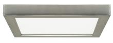 Satco Products Inc. S21515 - Blink - 18.5W- 9&#34; Surface Mount LED - 3000K- Square Shape - Brushed Nickel Finish - 120V