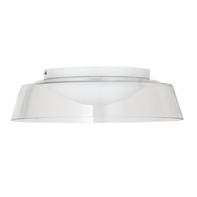  3145-LEDFH18-CL-MW - 35W Flush Mount, MW Finish with Clear Glass