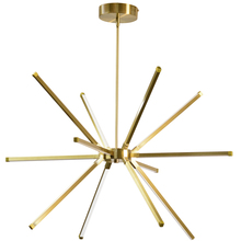 Dainolite ARY-3260LEDC-AGB - 60W LED Chandelier, Aged Brass with White Acrylic Diffuser