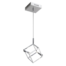  CBE-52P-PC - 2LT Pendant, Cube Frame, Polished Chrome