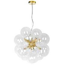  CMT-206P-CLR-AGB - 6LT Halogen Pendant, AGB w/ Clear Glass